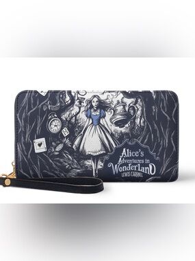 Alice in Wonderland “Down the Rabbit Hole” Wristlet Wallet